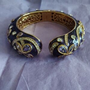 Joan Boyce Purple Enamel Bracelet